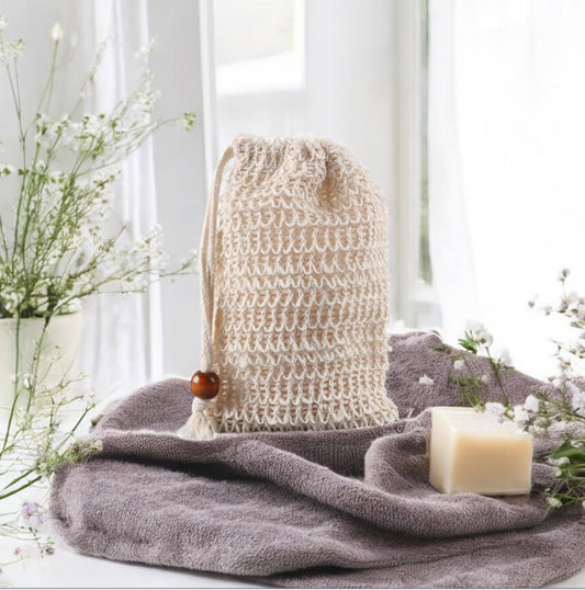 Natural Sisal Soap Bag